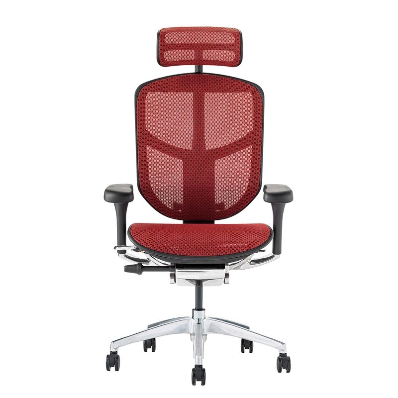 Ergohuman/ENJOY2 - Ergohuman ENJOY2 High (Black Frame/Red Mesh)