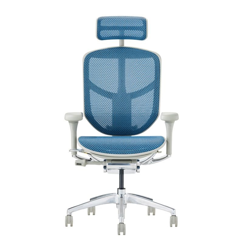 Ergohuman/ENJOY2 - Ergohuman ENJOY2 High (Gray Frame/Blue Mesh)
