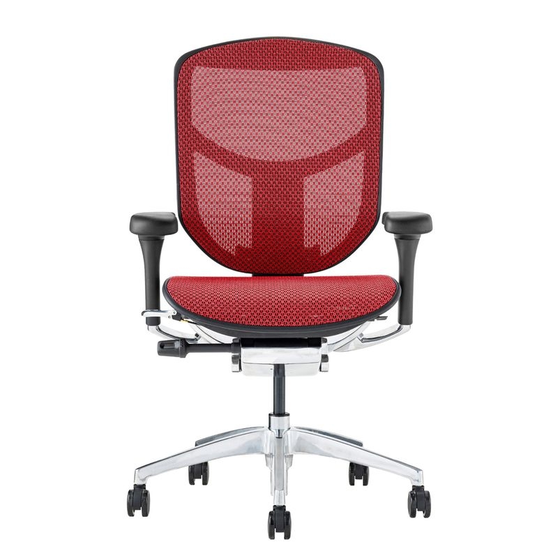Ergohuman/ENJOY2 - Ergohuman ENJOY2 Low (Black Frame/Red Mesh)