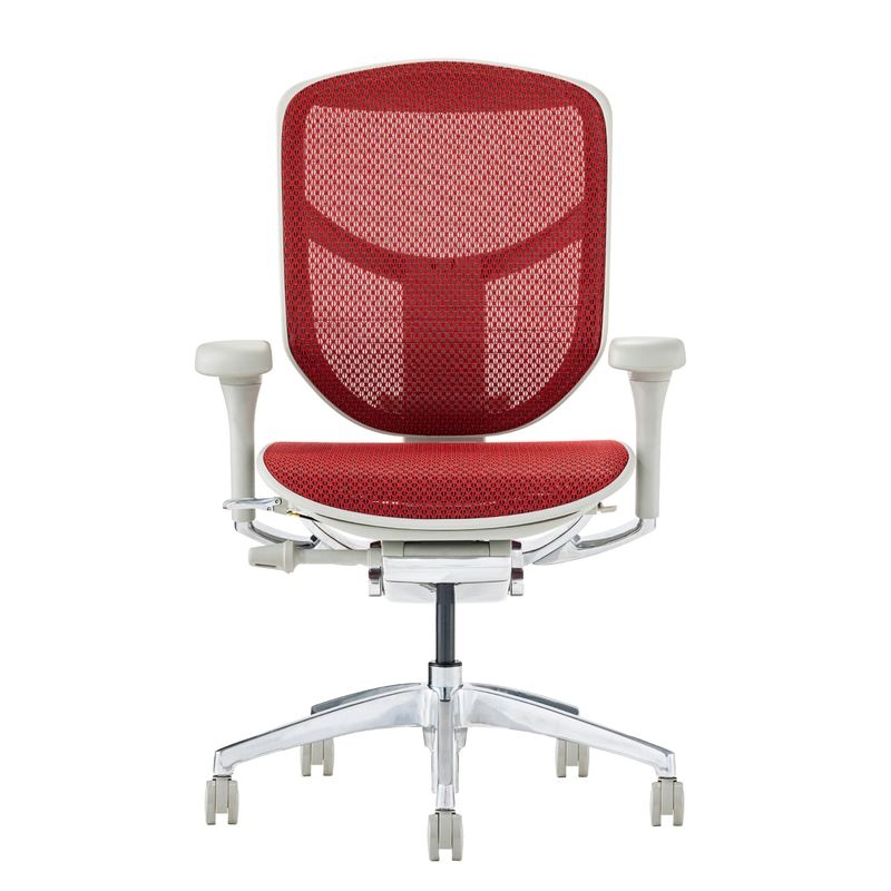 Ergohuman/ENJOY2 - Ergohuman ENJOY2 Low (Gray Frame/Red Mesh)