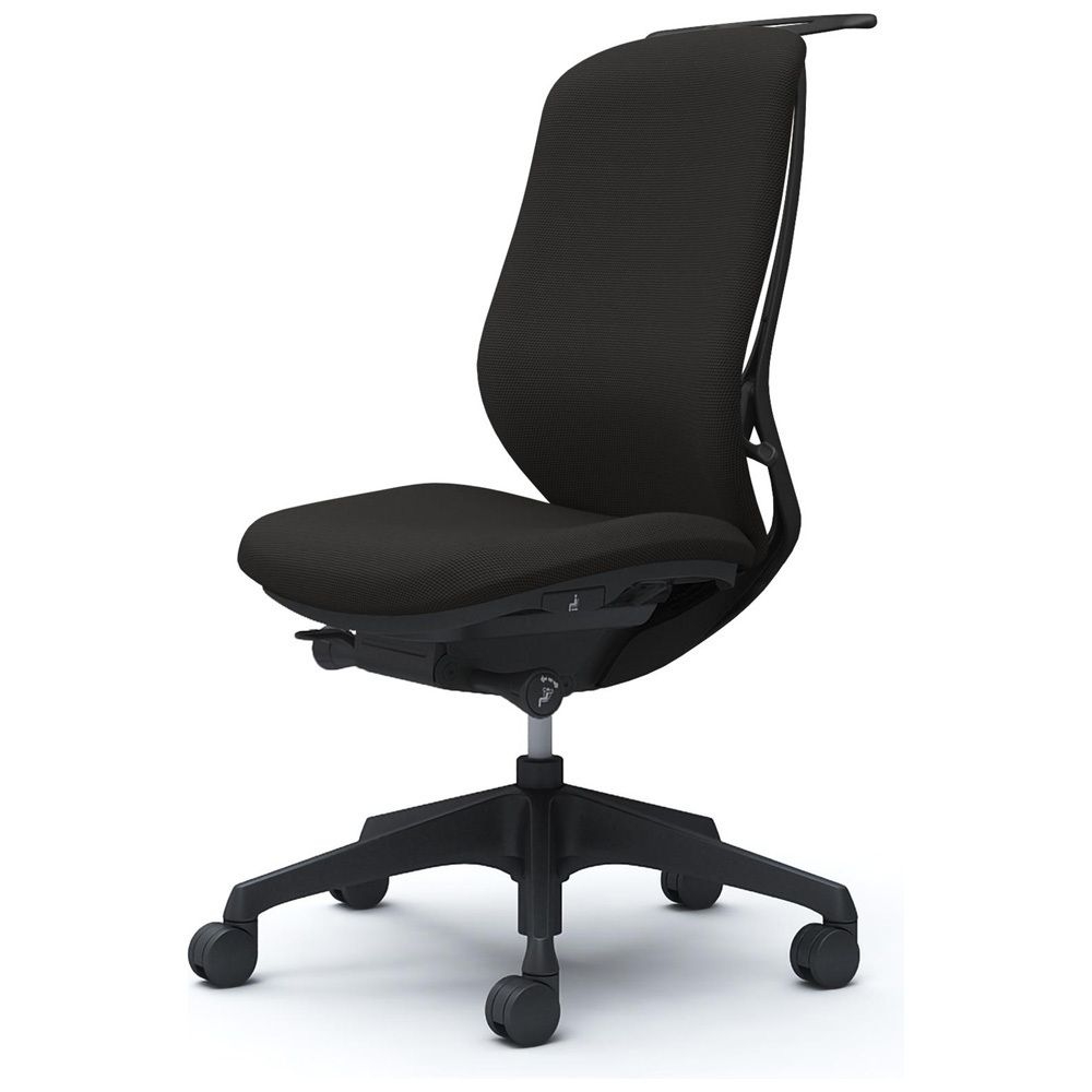 シルフィー 肘なし 背クッション ハイ ブラックボディ ハンガー有 ランバー無 樹脂脚