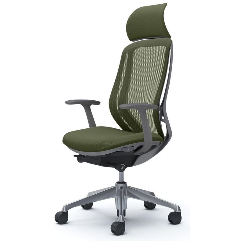シルフィー EXハイ固定ヘッド 固定肘 背メッシュ ダークグレーボディ ハンガー無 ランバー無 アルミ脚