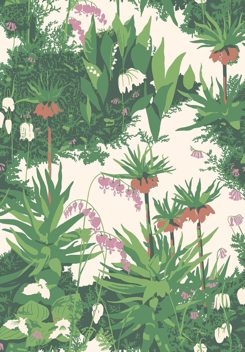 不燃 不織布壁紙/世界の壁紙 - 植物・花・草木柄