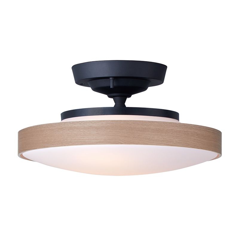 Graph LED-remote ceiling light (plywood shade)