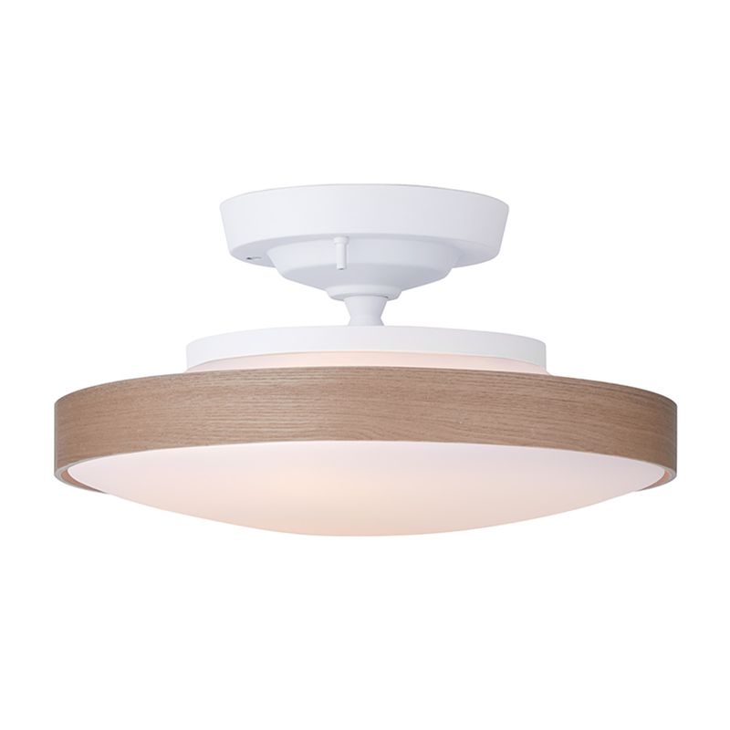 Graph LED-remote ceiling light (plywood shade)