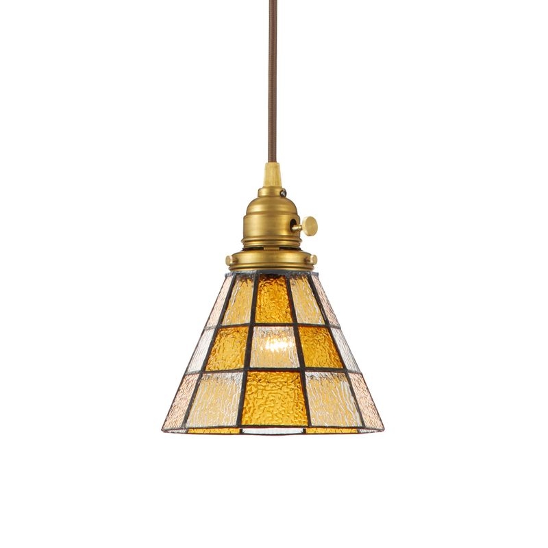 Stained glass-pendant Checker