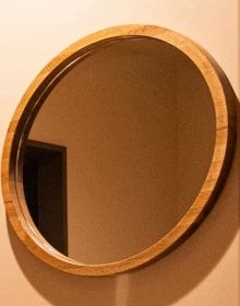 特注ミラー オーク+クリアミラー