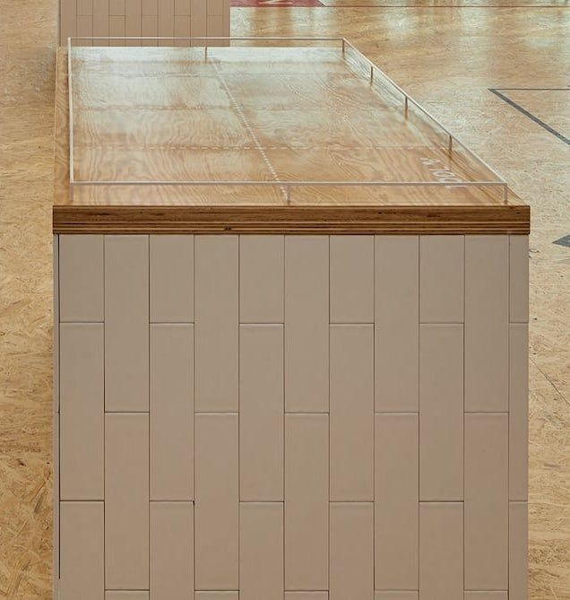 特注テーブル ラーチ合板 CL