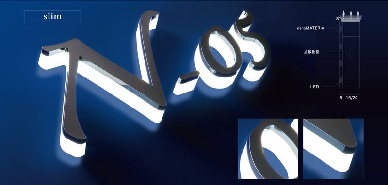 LED alpha 側面発光ストレートタイプ slim/ SIDE LIGHT - STRAIGHT TYPE SLIM