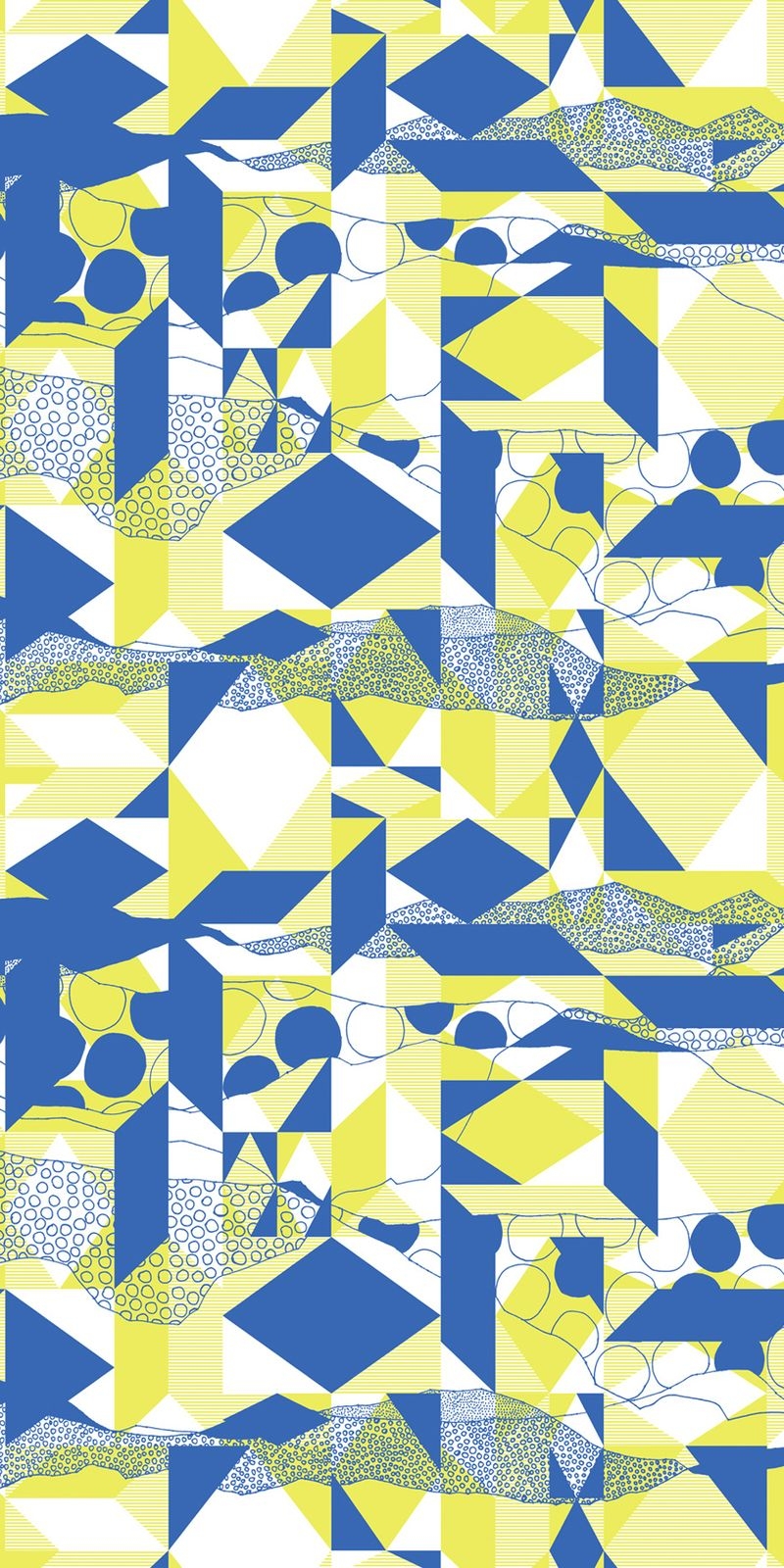 +WONDER / メラミン化粧板 - W-3006 blue&Yellow Green