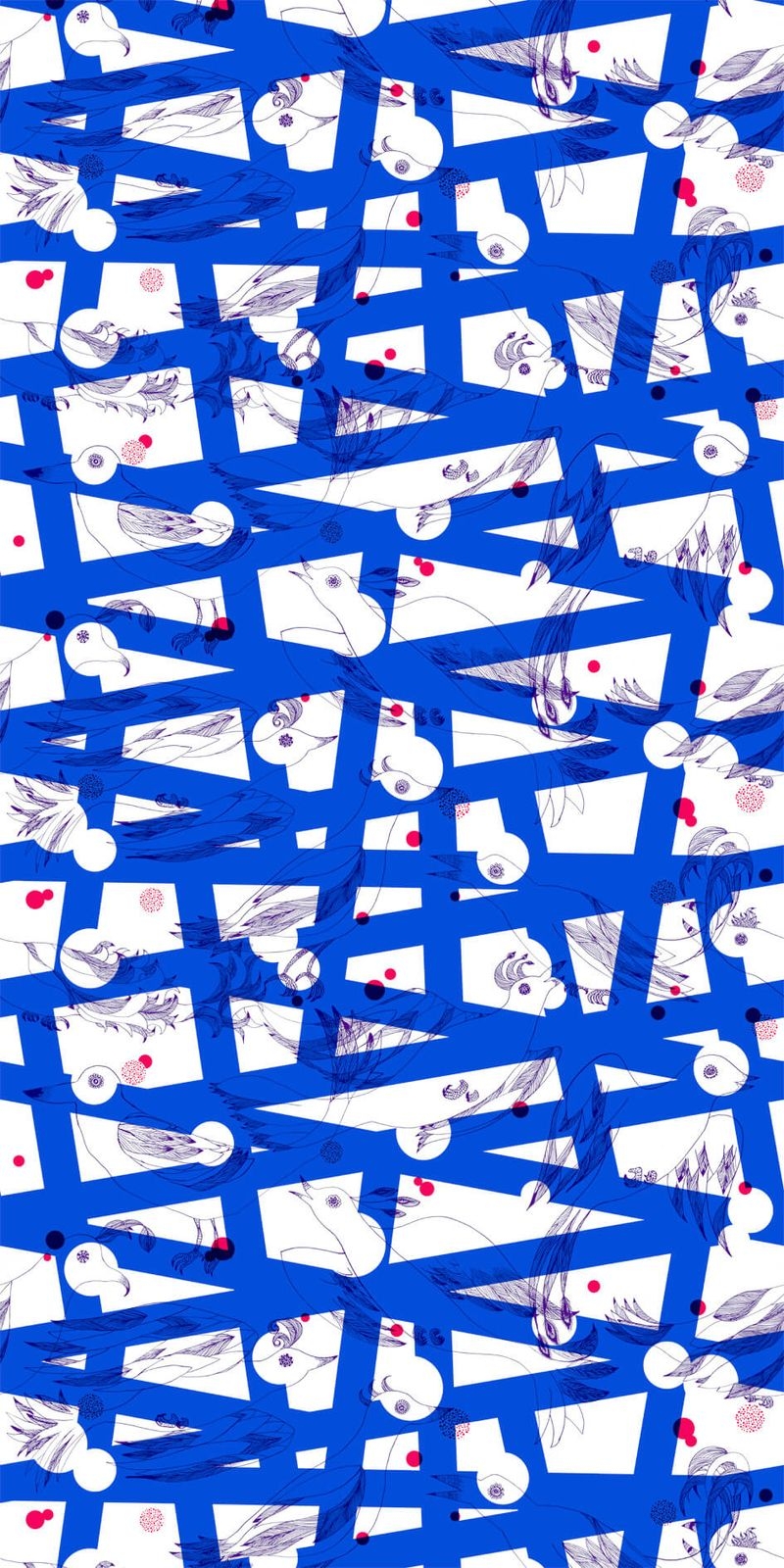 +WONDER / メラミン化粧板 - W-3051　Blue