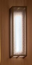 特注ブラケットライト 鋼板ブロンズ色仕上げ+型板ガラス