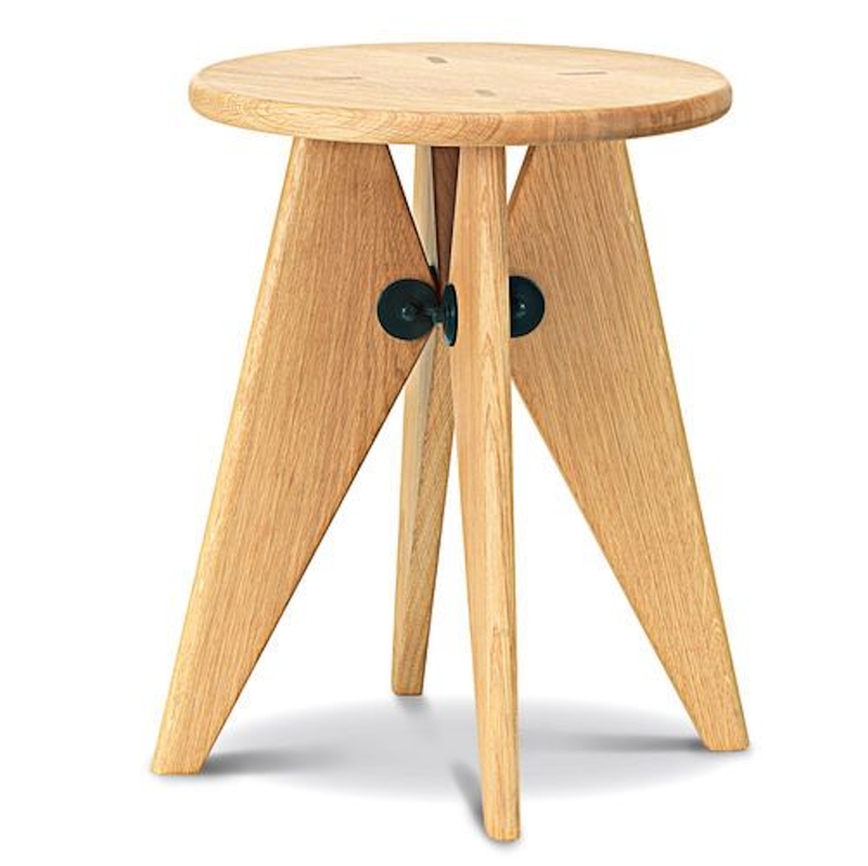Tabouret Solvay/タブレ ソルヴェイ - 70 natural solid oak, oiled
