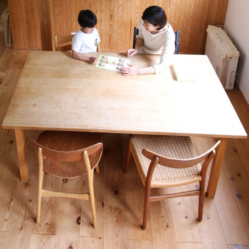 特注食卓テーブル ナラ材