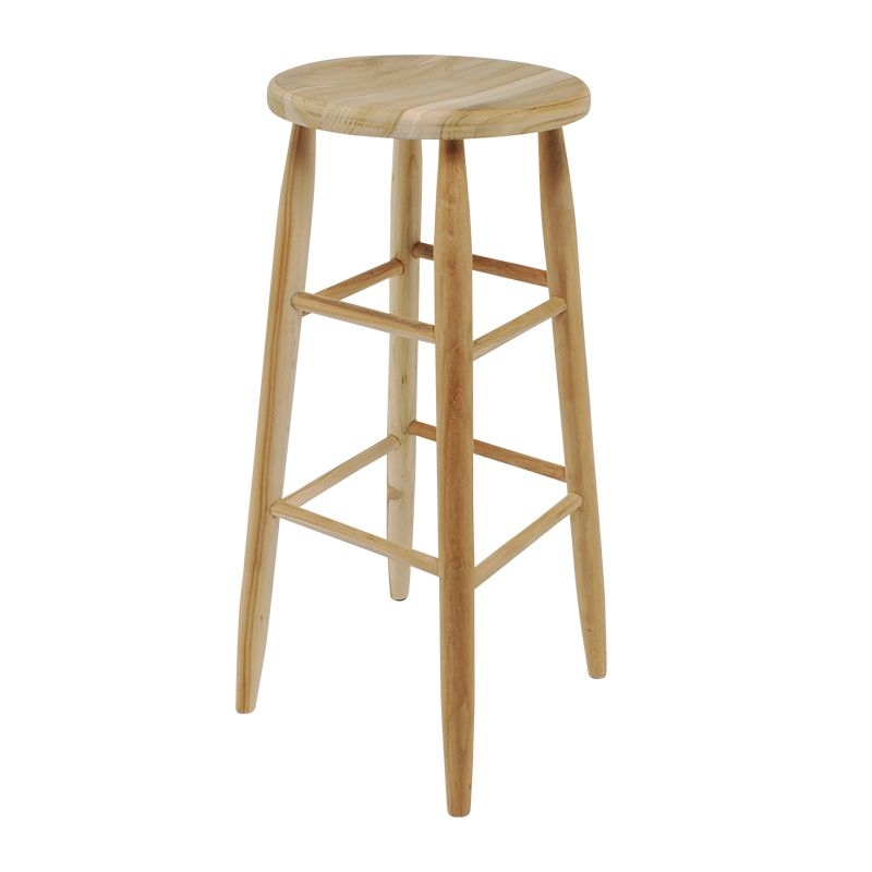 Teak Round Top Stool 30inch #2 / チーク・ラウンド・トップ・スツール (30インチ) #2 Teak Round Top Stool 30inch #2