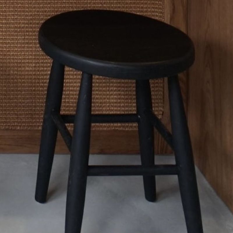 Teak Round Top Stool 18inch / チーク・ラウンド・トップ・スツール (18インチ) #2
