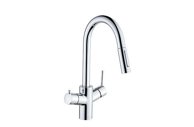 キッチン用浄水器兼用湯水混合栓（スパウト引出しタイプ） HGM13806T